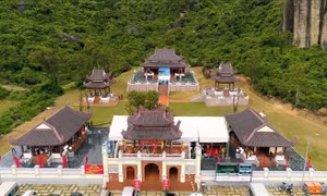 Đền thờ Anh hùng dân tộc Nguyễn Trung Trực tại Dốc Sáo, thôn Vĩnh Hội, xã Cát Hải, huyện Phù Cát, tỉnh Bình Định. Ảnh: Nguyên Linh – TTXVN