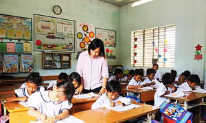 Giờ học của học sinh Trường Tiểu học Khánh Hòa. Nguồn: baokhanhhoa.vn