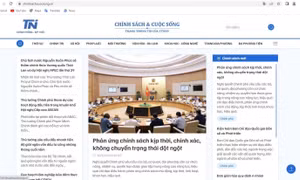 TTXVN khai trương chuyên trang thông tin chinhsachcuocsong.vn