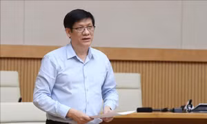 Thứ trưởng Bộ Y tế Nguyễn Thanh Long phát biểu ý kiến Ảnh: Thống Nhất – TTXVN