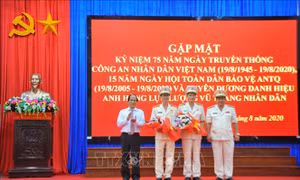 Ngày 18/8/2020, Công an tỉnh Gia Lai tổ chức buổi Lễ gặp mặt nhân kỷ niệm 75 năm Ngày truyền thống lực lượng Công an nhân dân (19/8/1945 – 19/8/2020), 15 năm Ngày hội toàn dân bảo vệ an ninh Tổ quốc (19/8/2005 – 19/8/2020) và tuyên dương danh hiệu Anh hùn