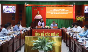 Ban Dân vận Trung ương khảo sát công tác ở vùng đồng bào Khmer trong tình hình mới