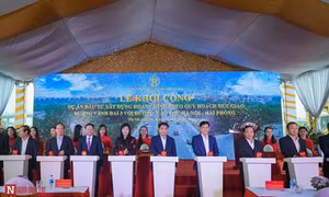Khởi công xây dựng nút giao đường vành đai 3 với đường cao tốc Hà Nội – Hải Phòng