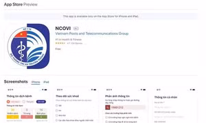 Dịch COVID-19: Ứng dụng khai báo y tế toàn dân NCOVI đã có mặt trên hệ điều hành iOS