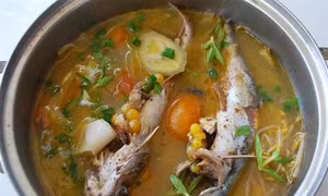 Canh chua cá úc sông Thu Bồn