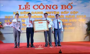 Dồm Cang - xã thứ hai của huyện biên giới Sốp Cộp cán đích nông thôn mới