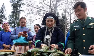 Xuân về trong lòng quân, dân nơi biên thùy Tây Bắc