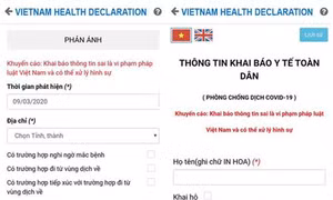 Dịch COVID -19: Khuyến cáo người dân khai báo sức khỏe để chung tay đẩy lùi dịch bệnh