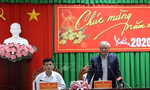 Phó Chủ tịch Quốc hội Uông Chu Lưu làm việc tại tỉnh Sóc Trăng