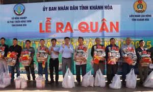 Khánh Hòa ra quân khai thác hải sản đầu năm
