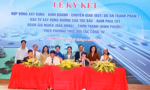 Ký kết hợp đồng dự án thành phần 1 cao tốc Bắc - Nam phía Tây đoạn Gia Nghĩa - Chơn Thành