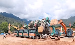 Khởi công tuyến đường chào mừng Đại hội Đảng bộ tỉnh Lai Châu
