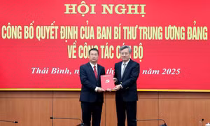 Ông Nguyễn Mạnh Hùng giữ chức Phó Bí thư Tỉnh ủy Thái Bình