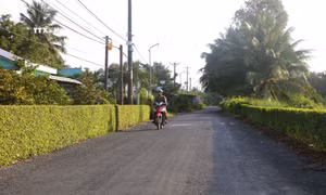 Vùng quê dân tộc Khmer Sóc Trăng ngày càng khởi sắc từ chương trình giảm nghèo. Ảnh: Tuấn Phi - TTXVN