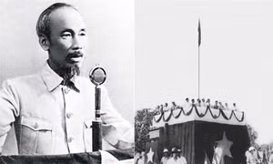 Ngày 2/9/1945, tại Quảng trường Ba Đình, Hà Nội, Chủ tịch Hồ Chí Minh đọc Tuyên ngôn Độc lập, khai sinh ra nước Việt Nam Dân chủ Cộng hòa, mở ra kỷ nguyên mới cho lịch sử dân tộc. Ảnh tư liệu