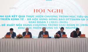 Hội nghị diễn ra dưới sự chủ trì của các đồng chí lãnh đạo Đảng và Nhà nước. Ảnh: Hoài Nam – TTXVN