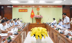 Quang cảnh buổi làm việc. Ảnh: Tuấn Anh – TTXVN