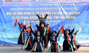 Múa Tắc xình, nghệ thuật trình diễn dân gian độc đáo của người Sán Chay