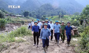 Trưởng Ban Tuyên giáo Trung ương Nguyễn Trọng Nghĩa làm việc tại tỉnh Sơn La