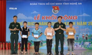 Nghệ An: Nhiều hoạt động ý nghĩa tại Lễ khởi động Chiến dịch Hành quân xanh