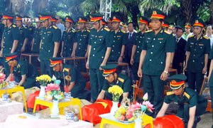 Quảng Bình tổ chức Lễ truy điệu và an táng 16 hài cốt Liệt sỹ 