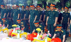 Quảng Bình tổ chức Lễ truy điệu và an táng 16 hài cốt Liệt sỹ 