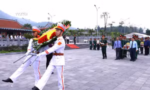 Truy điệu và an táng hài cốt liệt sỹ đã hy sinh bảo vệ biên giới phía Bắc