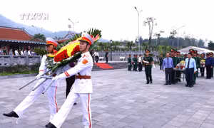 Truy điệu và an táng hài cốt liệt sỹ đã hy sinh bảo vệ biên giới phía Bắc