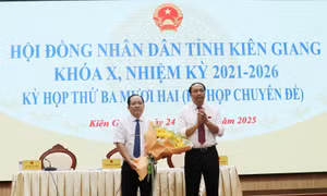 Bầu ông Nguyễn Thanh Phong giữ chức Phó Chủ tịch UBND tỉnh Kiên Giang
