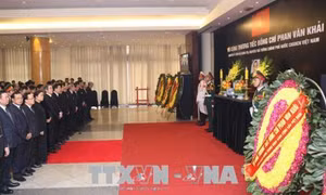 Lễ viếng nguyên Thủ tướng Phan Văn Khải tại Hà Nội