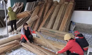 Làng nghề bánh đa nem Thạch Hưng rộn ràng vào vụ Tết 
