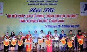 Lai Châu: Bế mạc Hội thi “Tìm hiểu pháp luật về phòng, chống bạo lực gia đình”