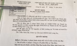 Long An: Xử phạt nghiêm doanh nghiệp vi phạm quy định về môi trường