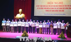 Thực hiện các tiêu chí văn hoá trong Bộ tiêu chí quốc gia về xã nông thôn mới