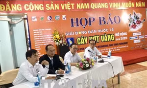 Hơn 100 vận động viên tham dự Giải Bóng bàn quốc tế Cây Vợt Vàng mở rộng lần thứ 32 năm 2018