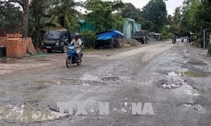 Tiềm ẩn nguy cơ tai nạn giao thông trên Quốc lộ 80, tỉnh Kiên Giang