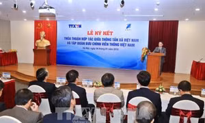  Thông tấn xã Việt Nam ký hợp tác với Tập đoàn Bưu chính Viễn thông 