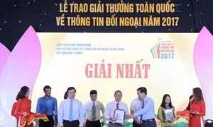 Trao Giải thưởng toàn quốc về thông tin đối ngoại năm 2017