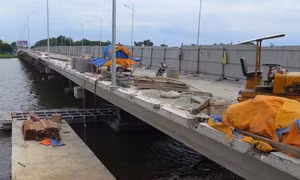 Thừa Thiên Huế gấp rút sửa chữa xong cầu Phú Xuân trước mùa mưa bão