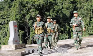 Trạm Biên phòng Kẻng Mỏ vào Xuân