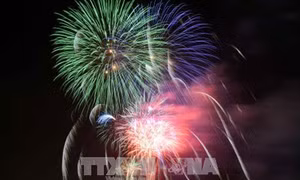 Thành phố Hồ Chí Minh rực rỡ pháo hoa chào đón năm mới 2018