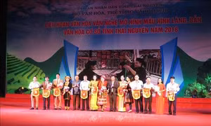 Liên hoan văn hóa văn nghệ mô hình mẫu hình làng, bản văn hóa tỉnh Thái Nguyên 2018