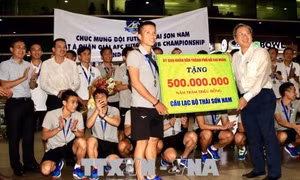 Câu lạc bộ Thái Sơn Nam trở về sau khi lập kỳ tích Á quân châu lục