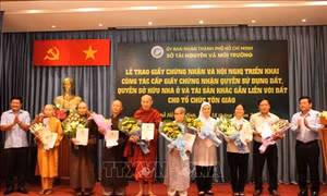 Thành phố Hồ Chí Minh phấn đấu hoàn thành cấp Giấy chứng nhận quyền sử dụng đất cho cơ sở tôn giáo vào cuối năm 2019 