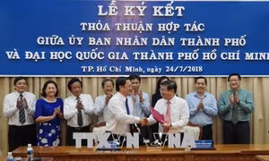 Đại học Quốc gia Thành phố Hồ Chí Minh hỗ trợ Thành phố Hồ Chí Minh thực hiện các chương trình đột phá