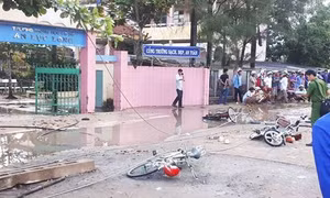 Kết luận giám định vụ 2 học sinh bị điện giật tử vong trước cổng trường ở Long An