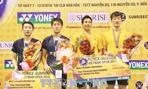 Kết thúc Giải cầu lông quốc tế Yonex - Sunrise Vietnam Open 2018
