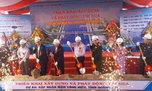 Quảng Trị xây dựng đập ngăn mặn sông Hiếu tạo nguồn cấp nước cho dân