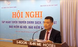 Tập huấn tuyên truyền về chính sách bảo hiểm xã hội, bảo hiểm y tế