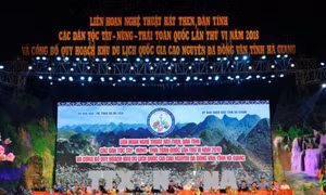 Khai mạc Liên hoan nghệ thuật hát Then, đàn Tính toàn quốc và công bố Quy hoạch khu du lịch Quốc gia Cao nguyên đá Đồng Văn
